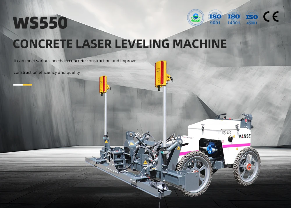 VANSE WS550 Concrete Floors Laser Leveling Machine Automatic Concrete ...