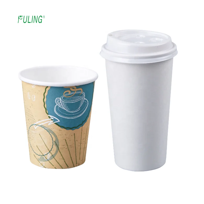 Tapa de cúpula de papel desechable, vaso de café de 8oz, 10oz