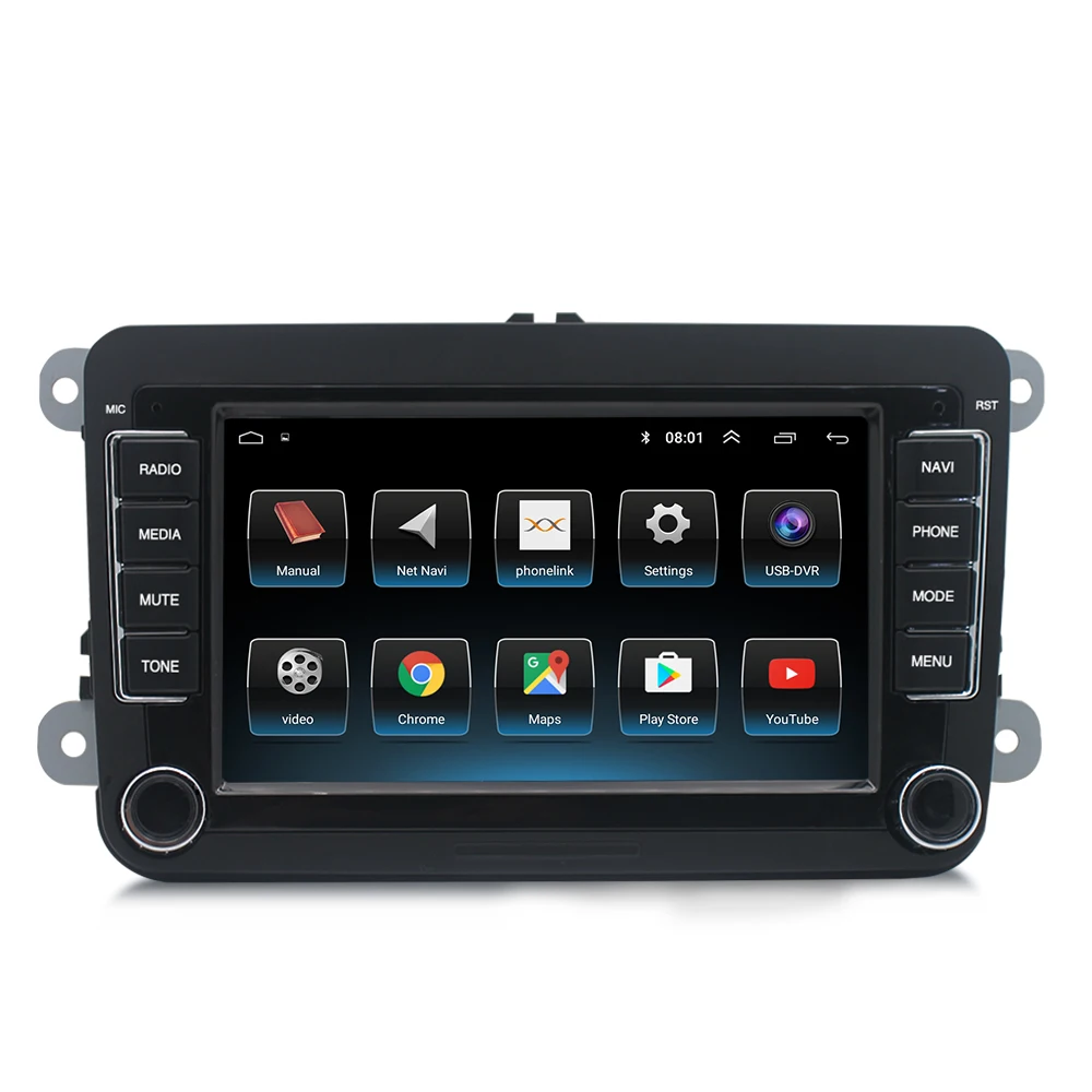 7 inch HD Touchscreen 2 Din Universal Radio DVD Player GPS Navigation Car  Stereo for VW VOLKSWAGEN Seat Golf Passat with Bluetooth Phone MP3 USB SD