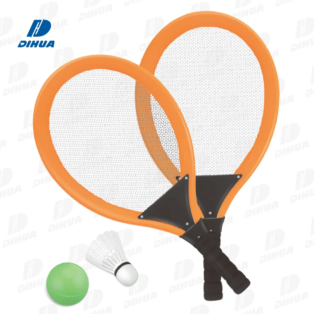 Soft Tennis Badminton Set for Kids Beginners with Lightweight Rackets 1 Foam Ball and Shuttlecocks Indoor Outdoor Backyard Game