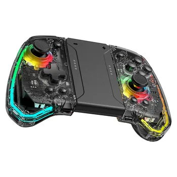 NS Cross-Border Exclusive 7-Color Optical Fiber Light Machine Left and Right Joycon Game Handle Controllers