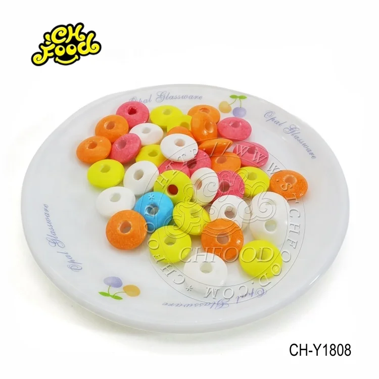 Ring Stick Tablet Sweet Fruit Flavor Candy Lollipop Hard Candy Halal for Kids Roll Candy