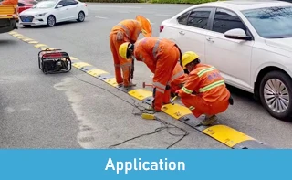 Road Industrial Outdoor Speed Bump Rubber Heavy Duty,durable 500*300*40mm Pvc Heavy Duty Plastic Rubber Speed Bumps