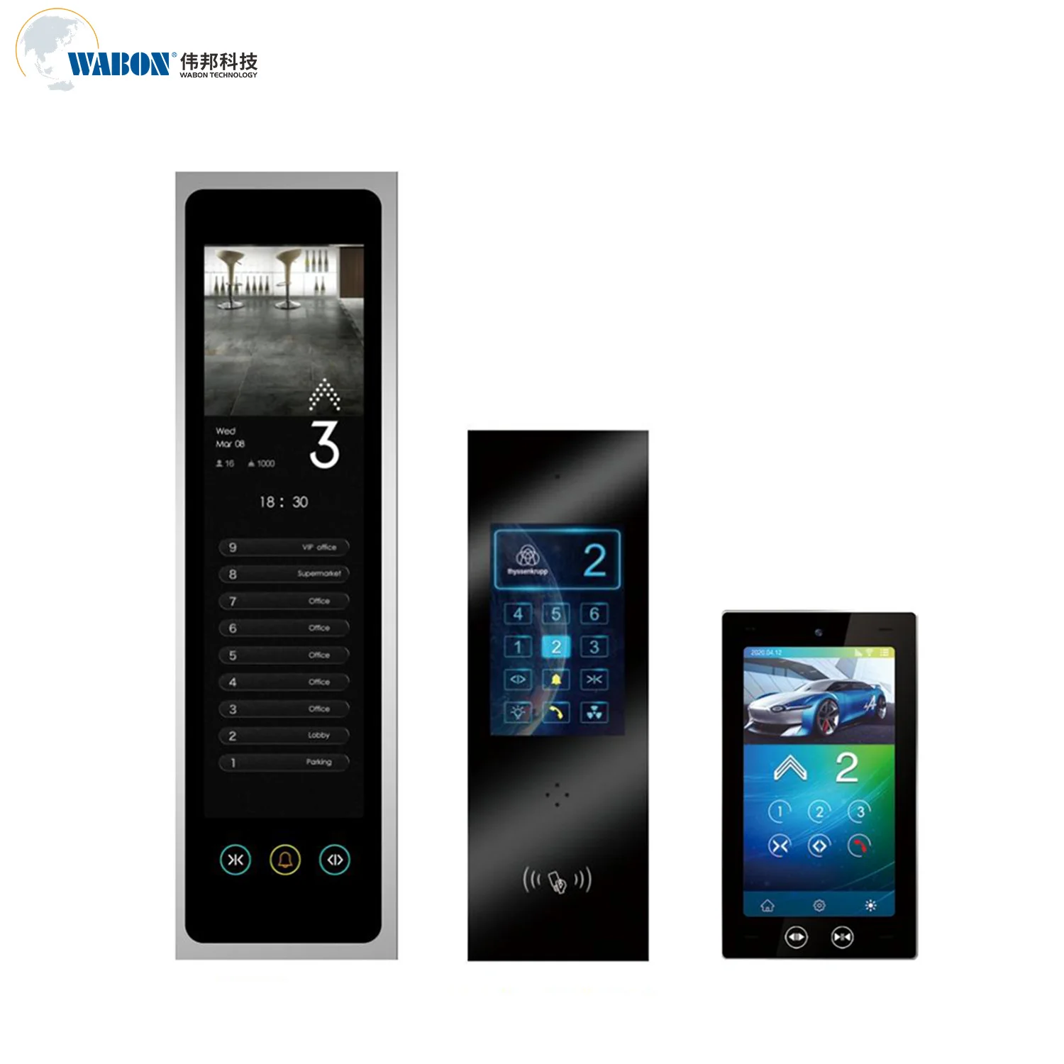 Built in Kone Elevator Car Touch Screen Control Push Button Panel Cop Lop