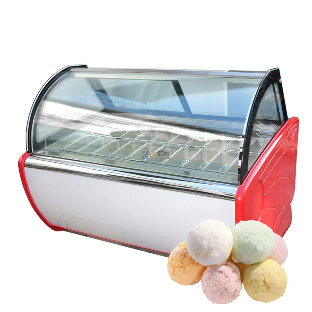 ヨーロッパスタンダード アイスクリームディスプレイ冷凍庫 950W 304