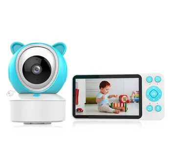 AI Baby Crying Temperature Detect Home Wireless Toy Network Security Camera with TUYA Smart App AI Tracking Baby Monitor Cameras