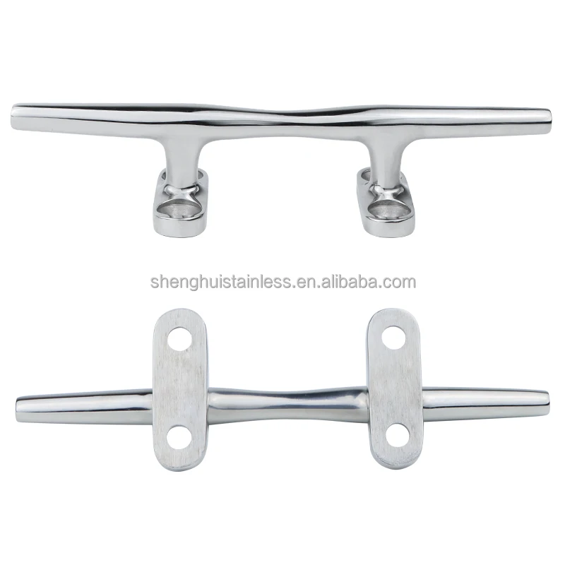 product docking mooring yacht hardware cleat foldaway cast g316 stainless steel 129mm 5-4
