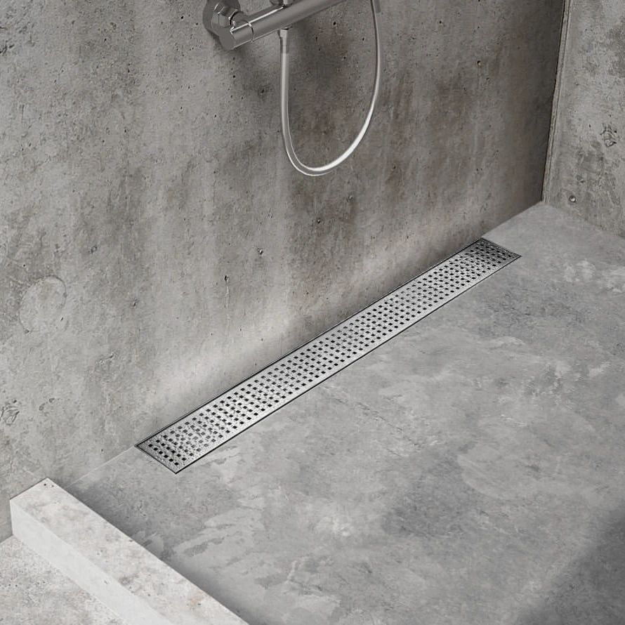 Rectangular Shower Channel Easy to Install and Remove Ejoyous Shower Drain 360 Degree Rotating Linear Shower Drain Modern Stainless Steel Floor Drain 60CM 