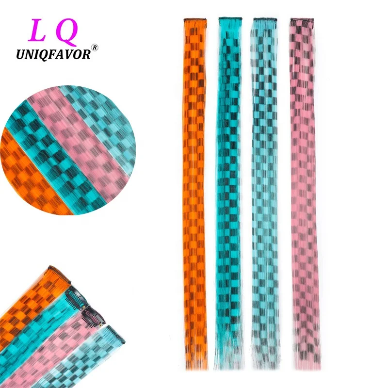 Custom Printed Hair Clips - Party Highlight Ombre Rainbow display picture 1