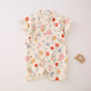 Muslin Baby Clothes Casual Jumpsuit Category a Pure Cotton Gauze Pajamas Cartoon Baby Rompers