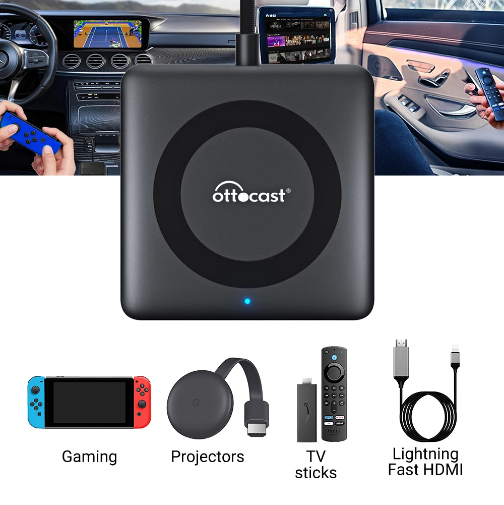 【Ottocast】Car TV Mate Pro Car TV Mate Pro- HDMI Multimedia & Wireless CarPlay Adapter