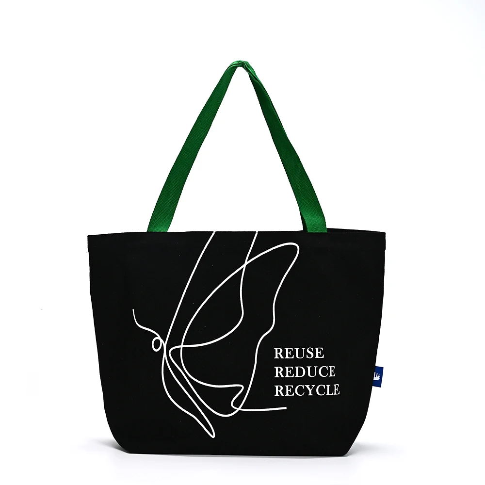 Custom Printed Logo Biodegradable Picnic Storage Beach Tote Bag Natural Organic Cotton Canvas Personalized Shopping Bag manufacture