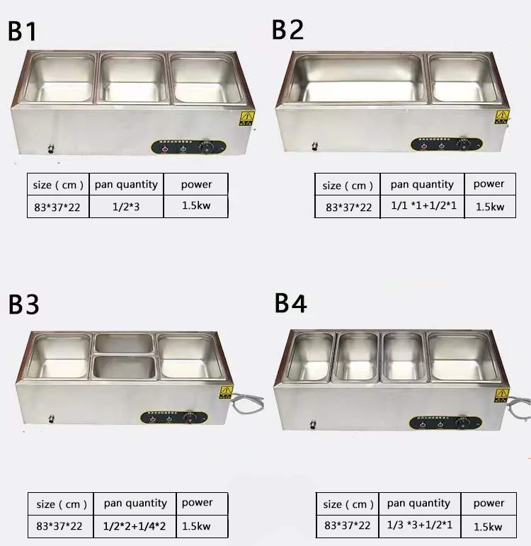 Commercial Electric Food Warmer Buffet Countertop Soup Bain Marie - Buy ...