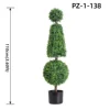Double Round Fresh Green Boxwood Topiary Tree (110cm/3.60ft)