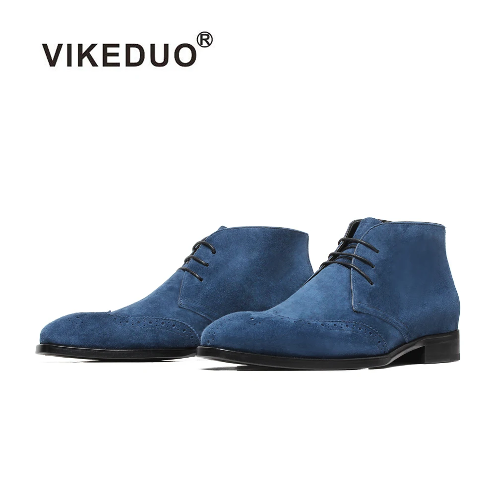 Mens Shoes Boots Chukka boots and desert boots Tods Suede Ankle Boots in Dark Blue Blue for Men 