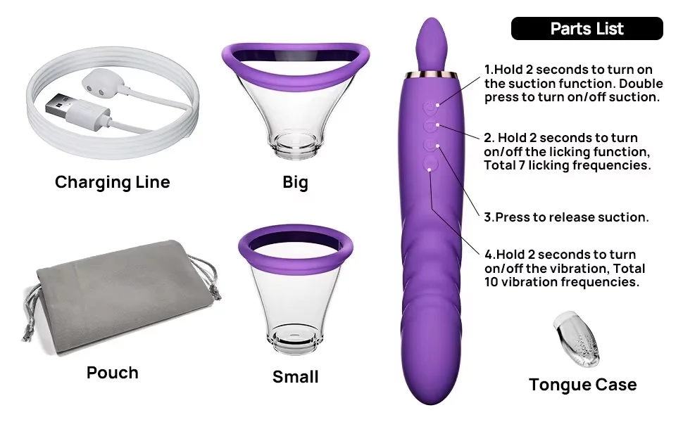 Charoite USB Şarjlı 3 Fonksiyonlu Silikon Vibratör