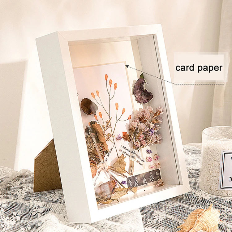 Best Quality Large Size Shadow Boxes Display Cases White Wedding Floater Picture Photo Frames