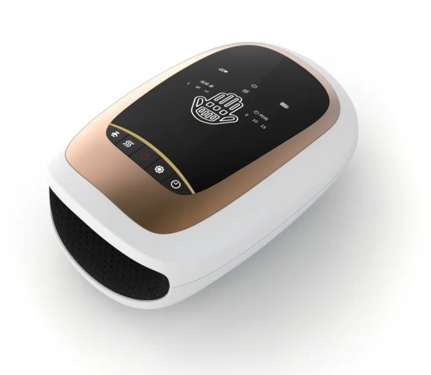 2023 New Cordless Hand Care Massager with Heating 3 Adjustable Modes & Timer Massages Palm and 5 Fingers Massage Separately