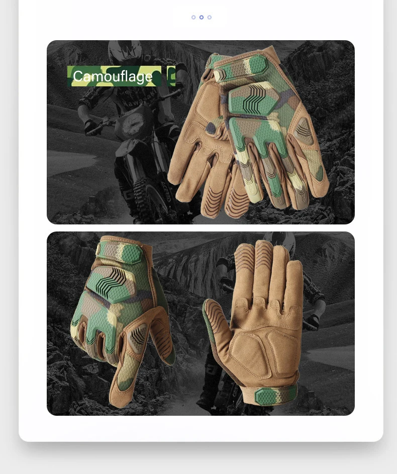 Wholesale Outdoor Anti-skid Full Finger Combat Tactical Gloves