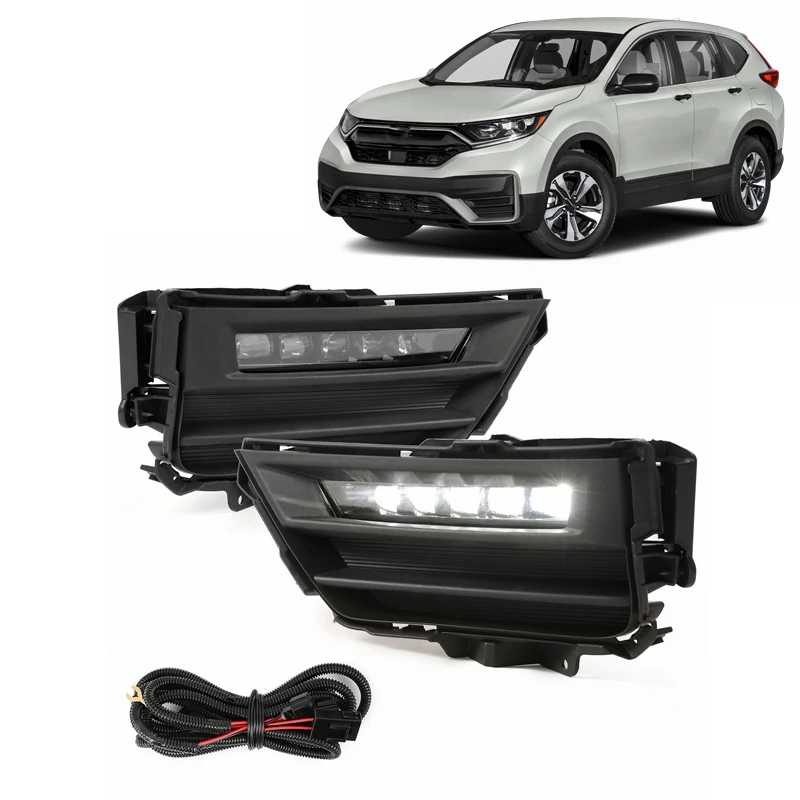 OEM auto parts car front bumper fog lamp frame support cover fog light kit for HONDA CRV CR-V 2020-2022