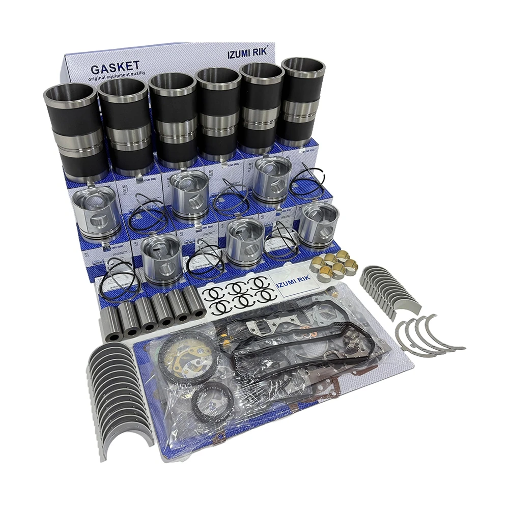 IZUMI RIK Overhaul Rebuild Kit with Overhaul Kit Main & Conrod Bearing with Thrust Washer for Mitsubishi S6BF-MTK-2 Engine Parts