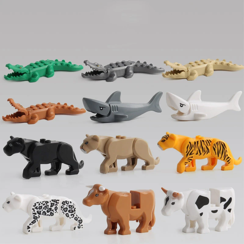 Compatible with Legoingly Dinosaurs Animals Zoo Model Figures Shark Brick 1 