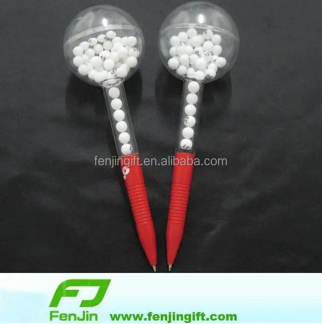 Custom Plastic Bingo Pen Funny Ernie Luck Draw Bingo Ball Pen With
