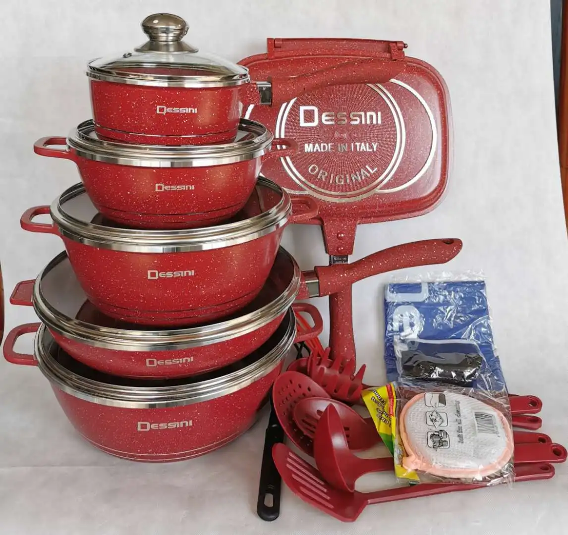 Wholesale Pots And Pans Popular Home Kitchen Pot Sets Non Stick 23pcs