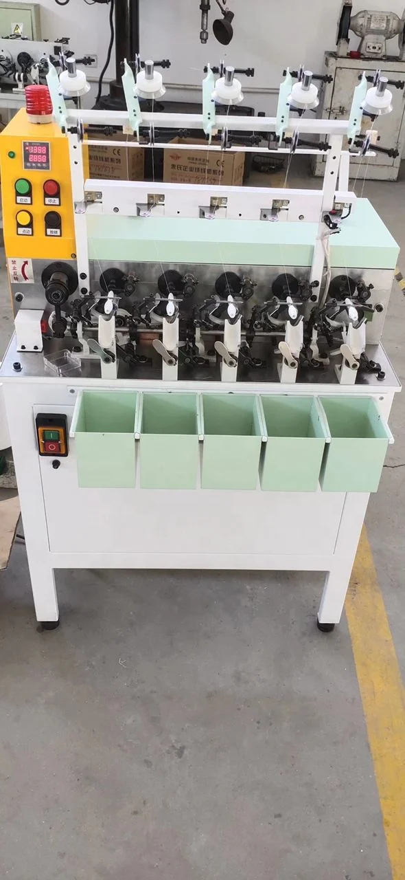 5 Spindle Cocoon Bobbin Winding Machine for Schiffli Embroidery and Quilting Machines