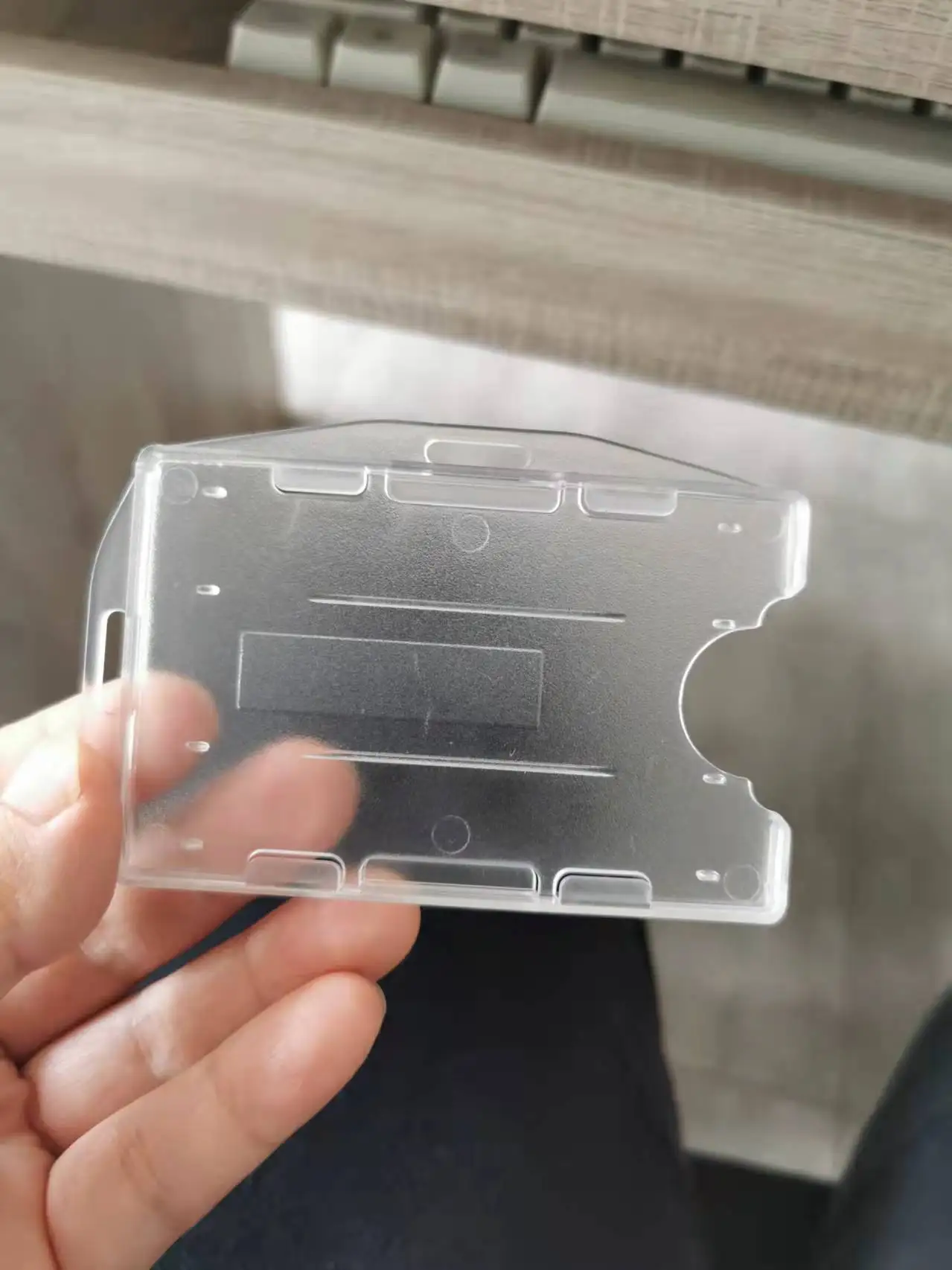 Plastic ID Card Holder