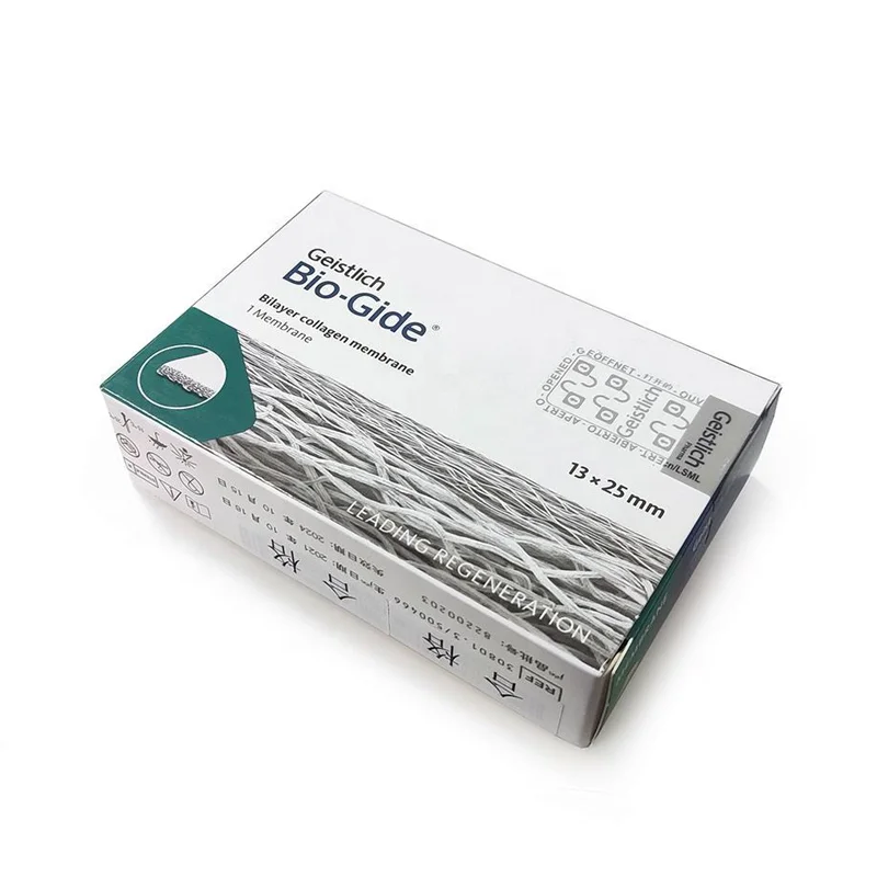 Membrana Osea Dentalis, Membrana Collagenosa Dentalis, Membrana Bio-absorbibilis Oralis, Materialis pro Regeneratione Ossium/Tessarum Directa (GBR)