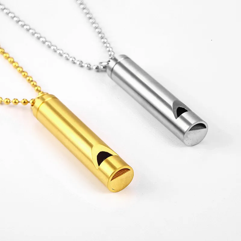 Customized Breathwork Tool Whistle Necklace Natural Calming Relief