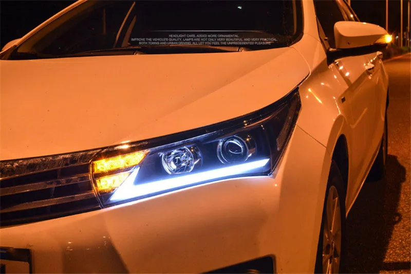 Pair Of Car Headlight Assembly For Toyota Corolla 20142016 Car Front