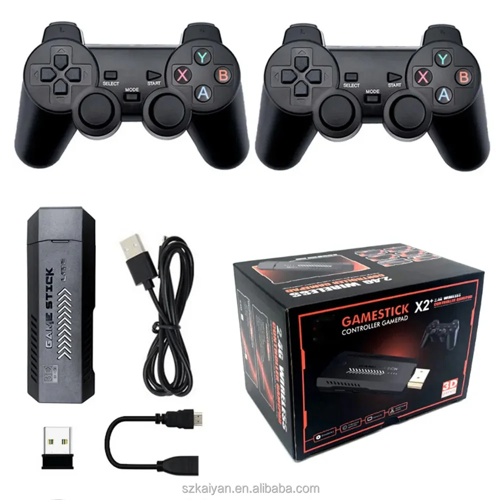 Игровая приставка 4K GD10 128GB новая Ретро игровая консоль 2 4G беспроводные контроллеры HD выход 40 + симуляторы 40000 игры