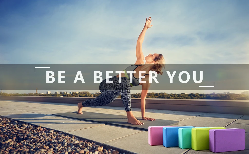 Print LOGO Fitness Eva Foam Yoga Brick for Muscles Building 23cm*15cm*7.5cm 8