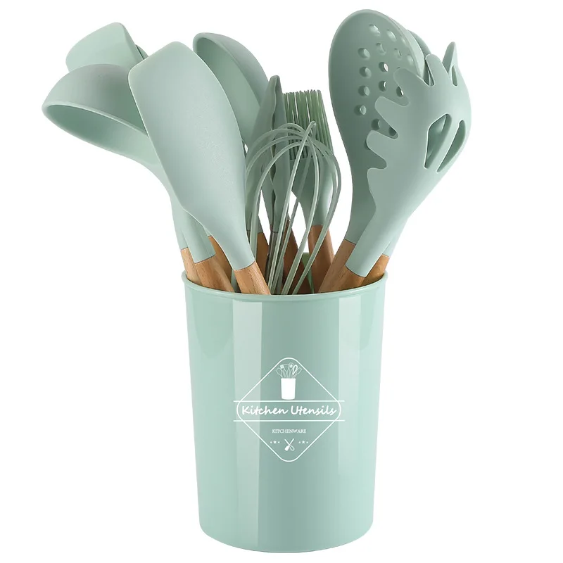 Set 12 Utensilios De Cocina Silicona Calipso Simplit— Melollevo