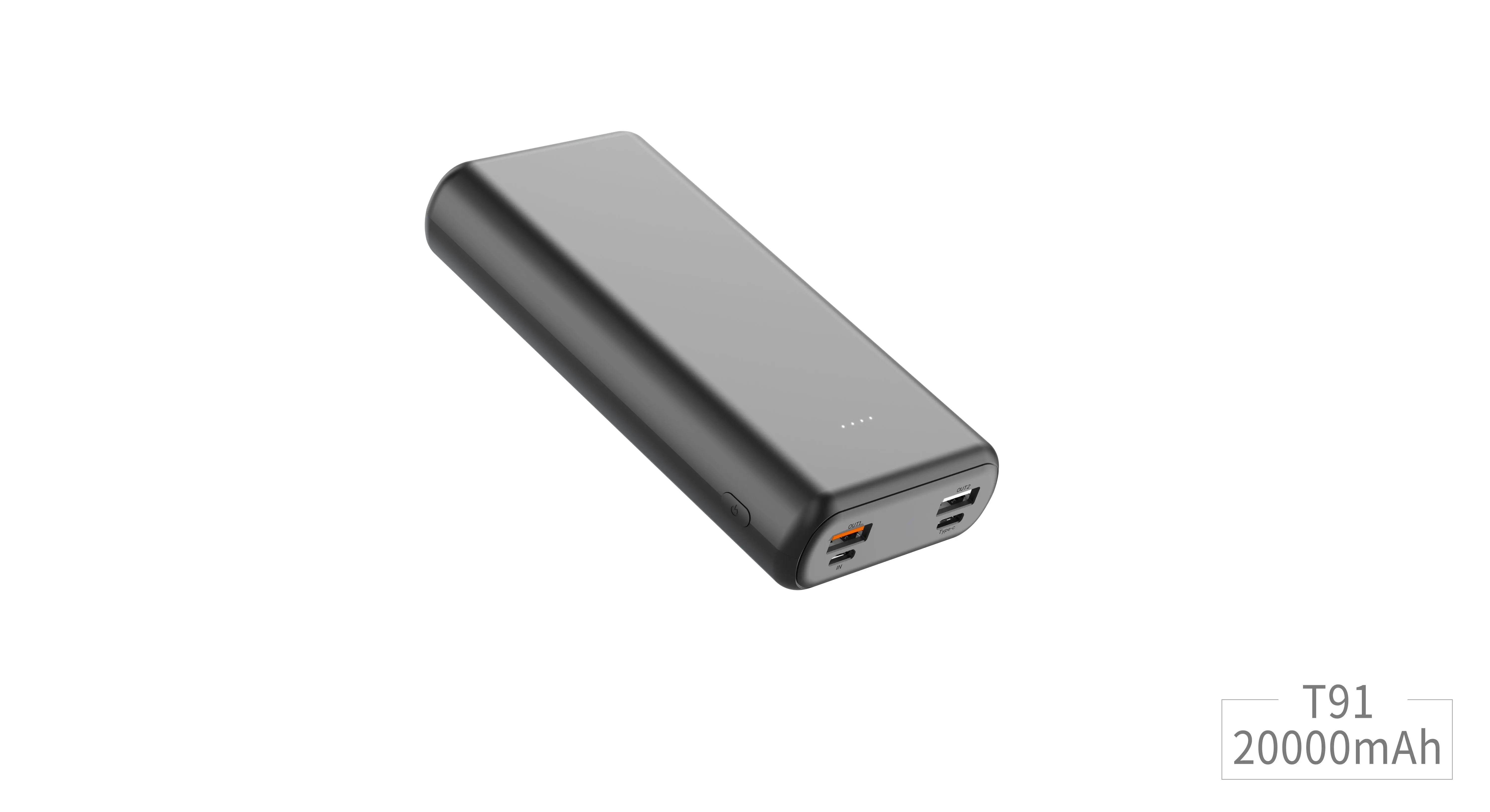 RingTeam PD20W 20000mAh High-Capacity Power Banks T91 Fast Charger Portable Mobile Charger Power Bank supplier