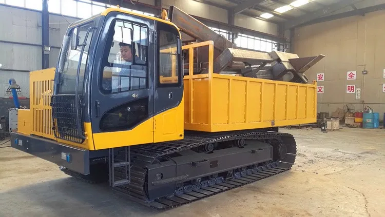 来自中国制造商的15吨履带式自卸车,适应崎岖的山路,山脉和沙漠