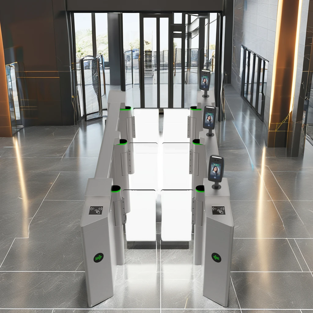 Pedestrian Barrier Gate Access Turnstile RFID Scanner Coin Operated ...