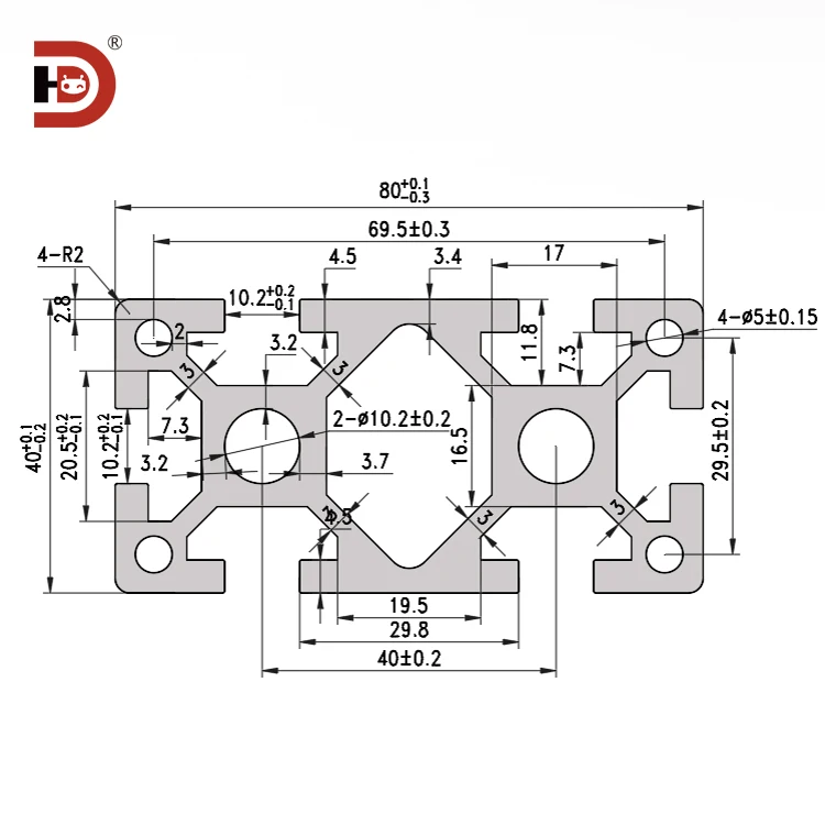 product 4080fb industrial extruded aluminum profiles 4080 heavy duty automation equipment aluminum alloy profiles-3