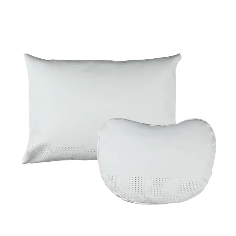 Подголовник спортивный кожаный с перфорированной подушкой для шеи