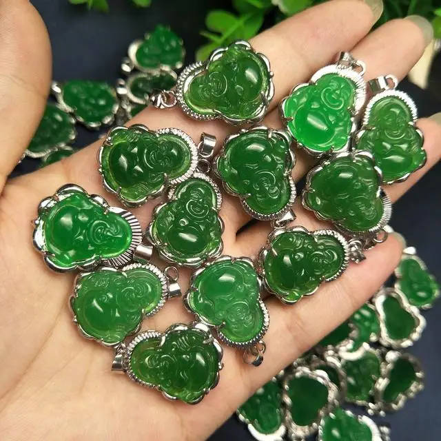 Buy China Wholesale Wholesale Non Tarnish Free Waterproof Minimalist  Jewelry Green Jade Pendant Necklace Women Stainless Steel Necklace Chain & Stainless  Steel Necklace Chain $3.12