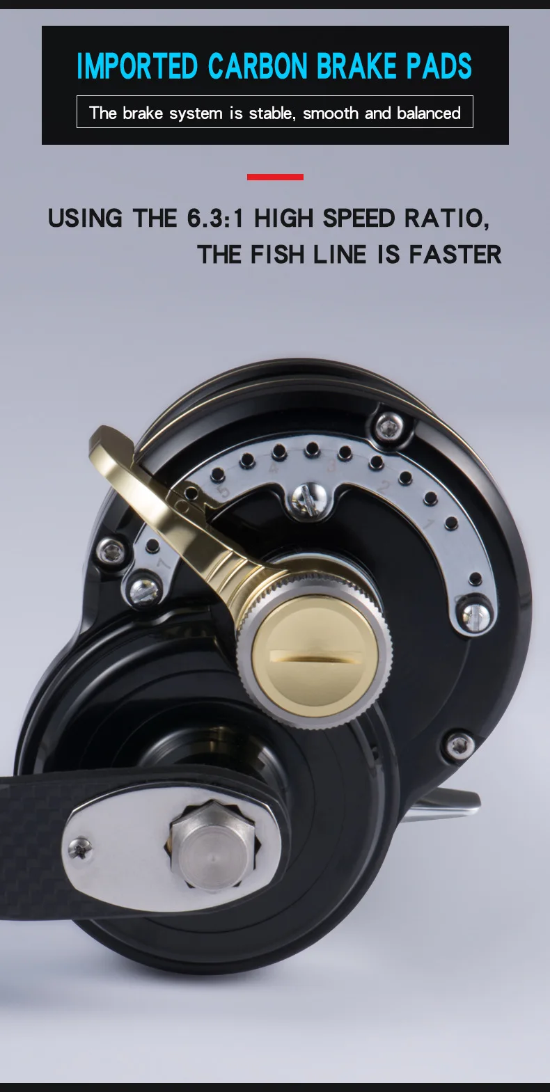 New Jigging Reel Saltwater Fishing Highspeed Full Metal Drum Reels