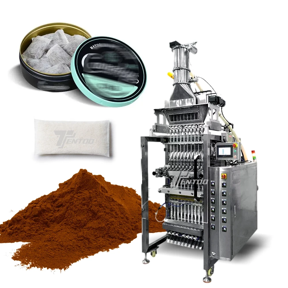 Automatic Sweden Snus Powder Nicotines Pouch Packing Machine Chewing  Tobacco Snus Bag Can Filling Packing Machine