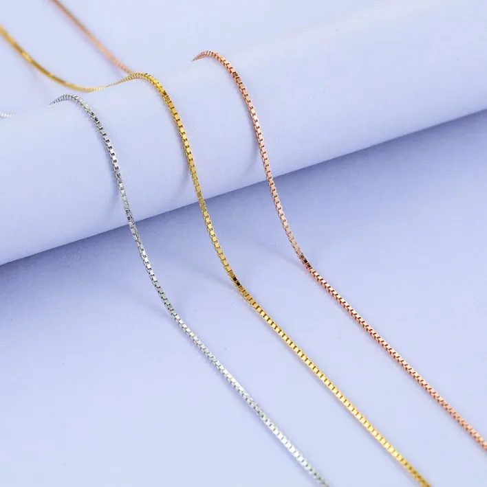 Shop Our 0.7mm, 0.8mm, 1.0mm Gold Plated Sterling Silver Chains