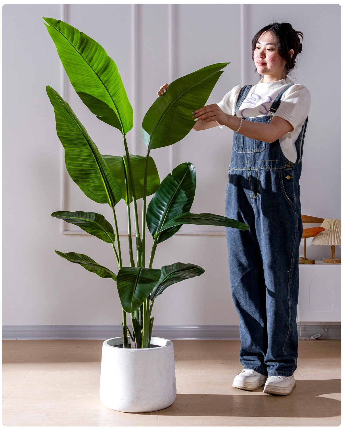 product artificial plants travelers banana palm trees indoor decorative faux plants home hotel garden decor-18