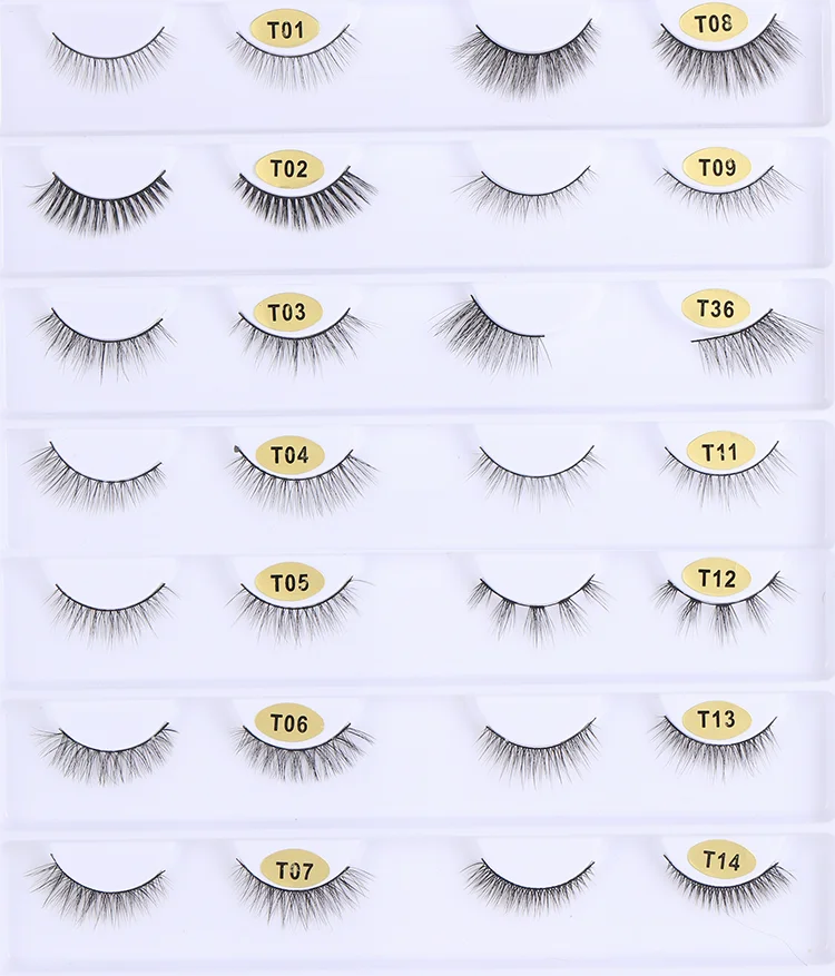 Super Fluffy Light Make Up False Eyelashes Natural Short 8 14 Cm