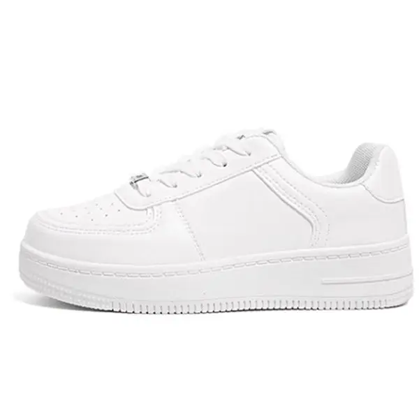 High Quality Of Classic Pure White Style Force 1 Men's And Women's ...