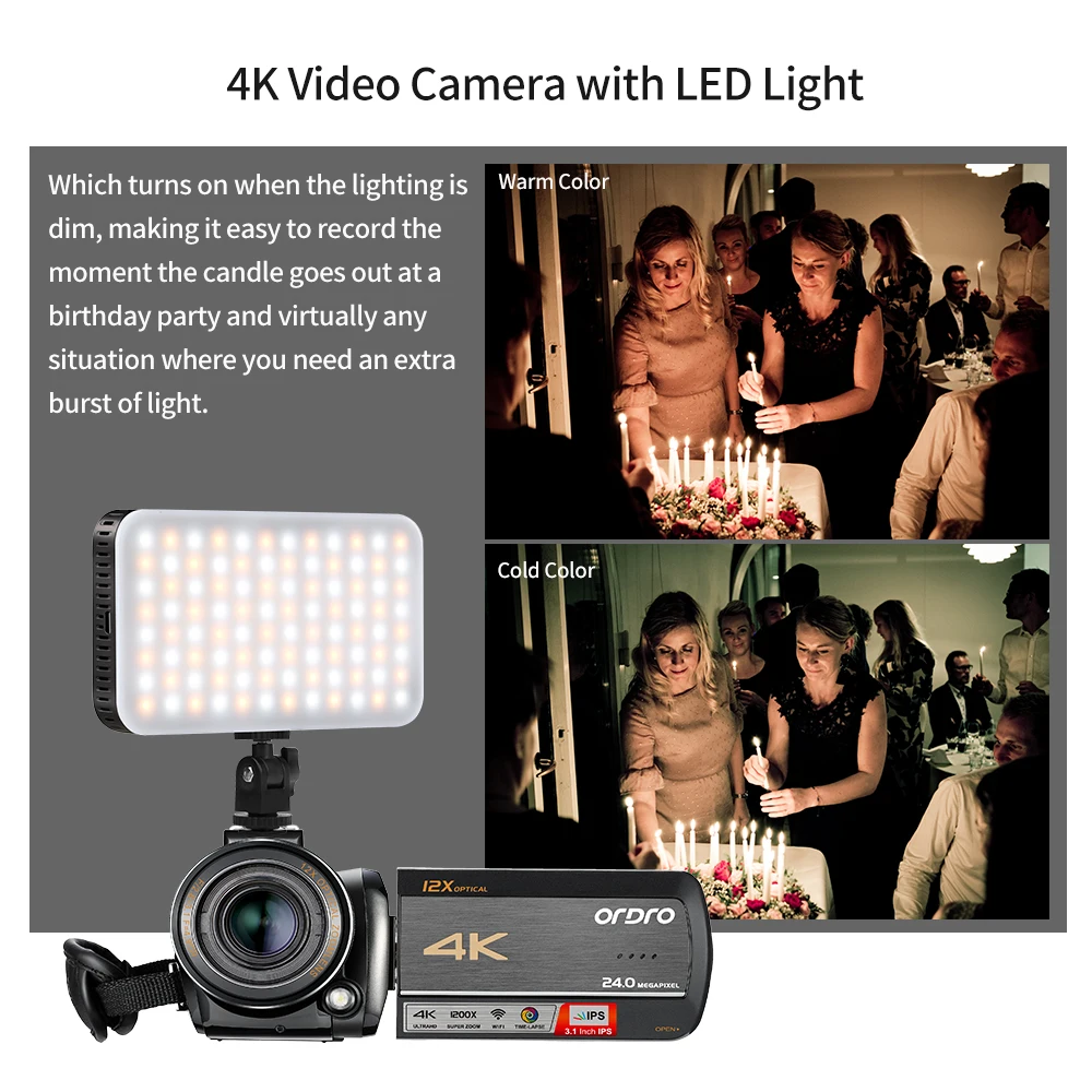 Professional Handheld HD DV SLR Digital Camcorder with 2.4 inch LCD 16.0 Mega pixels CMOS Sensor Camera