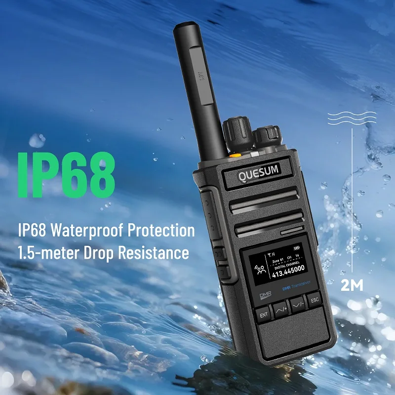 QUANSHENG New MX500 DMR Digital Walkie Talkie CCC Certification 5W Two Way Radio OLED HD Display
